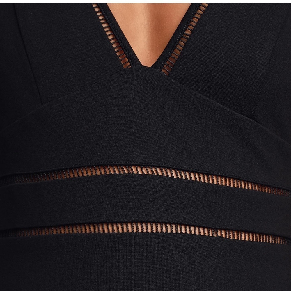 Lulu’s Cocktails and Confidence Black Crochet Bodycon Mini Dress Size XS - Picture 4 of 12